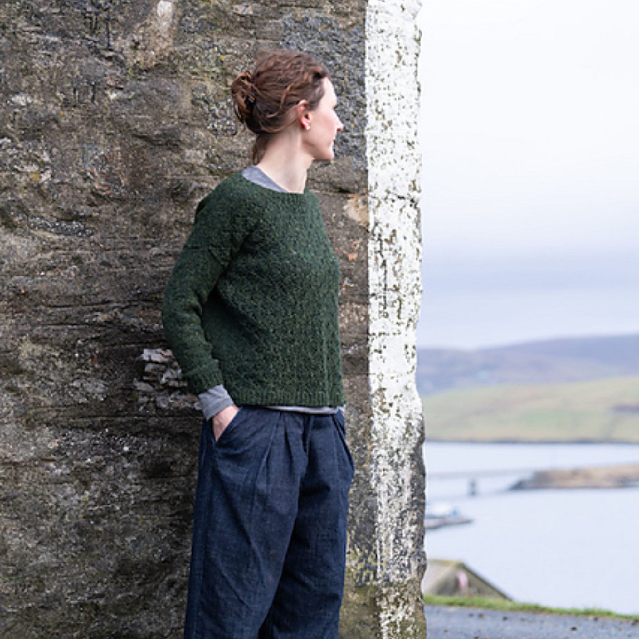 Peerie Leaves Jumper by Donna Smith in Jamieson's of Shetland