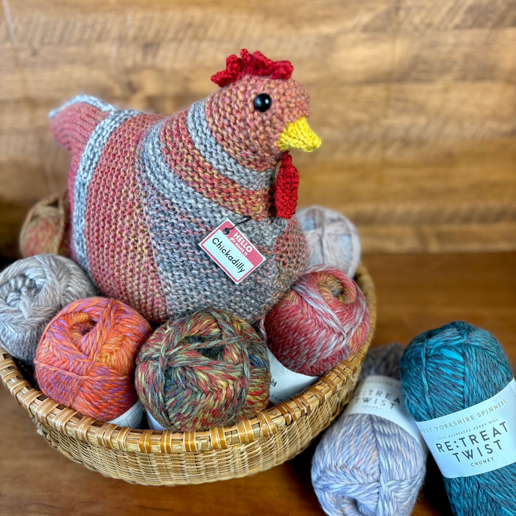 Emotional Support Chicken by Annette Corsino in WYS Retreat Chunky
