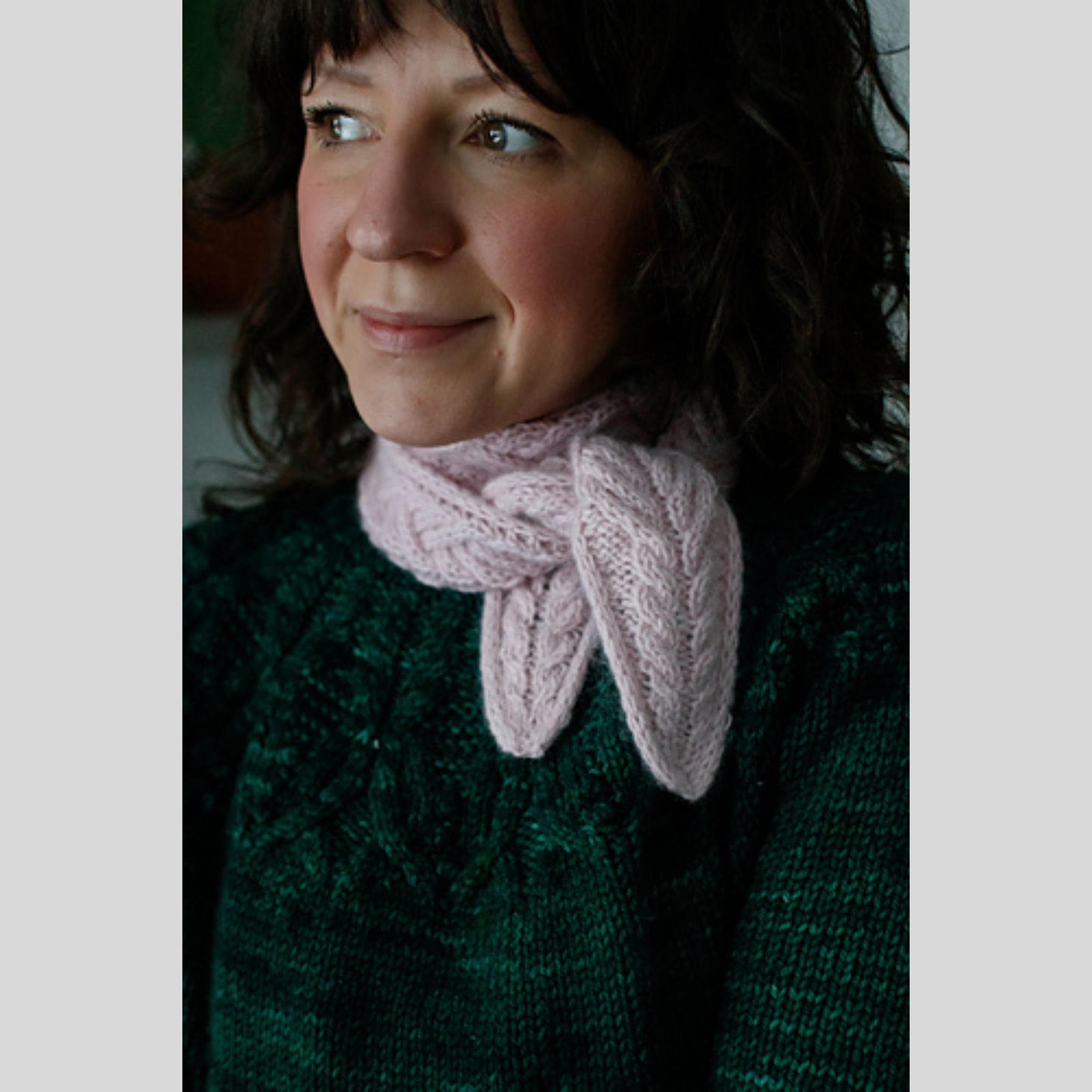Distance Scarf DK by Olga Putano Designs in Tukuwool Cashmere Silk