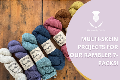 Knitting Inspiration : Multi-skein Projects for our Rambler 7-packs!