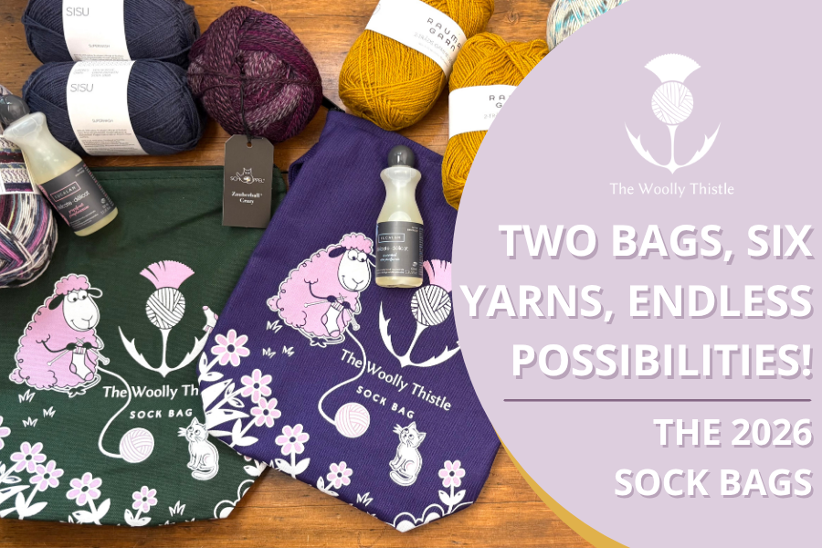 Two Bags, Six Yarns, Endless Possibilities: The 2026 TWT Sock Bags Are Here!