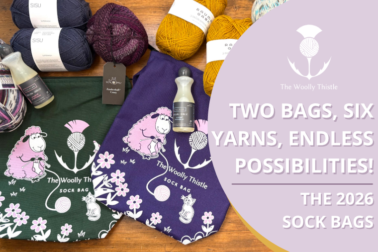 Two Bags, Six Yarns, Endless Possibilities: The 2026 TWT Sock Bags Are Here!