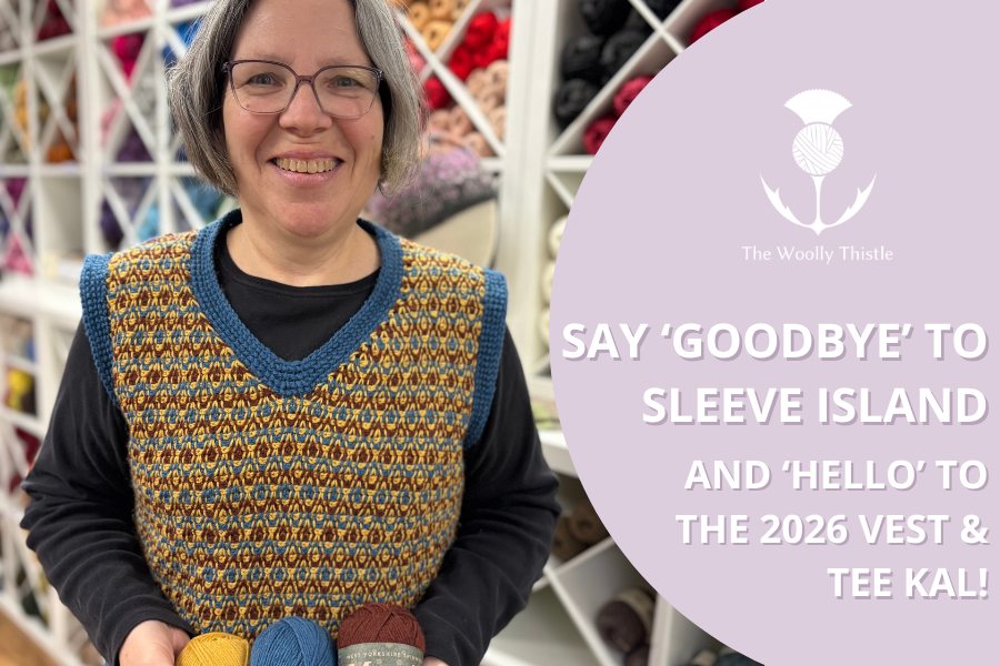 Say Goodbye to Sleeve Island: The 2026 Vest & Tee Knit-Along Is Here!