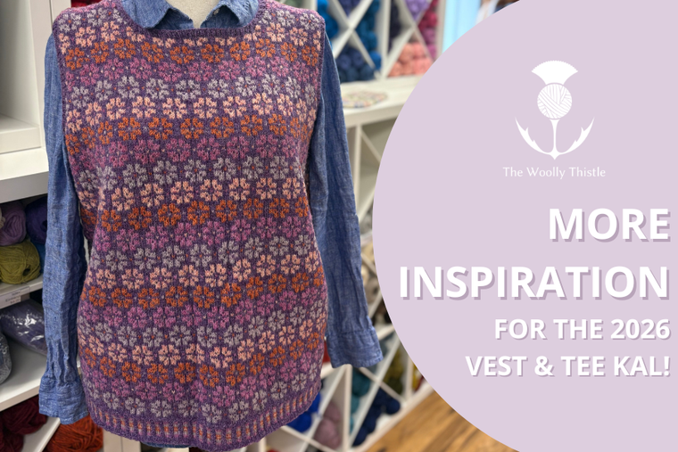 More Vest & Tee KAL Inspiration: Colorwork, Summer Layers, and Buttoned Classics