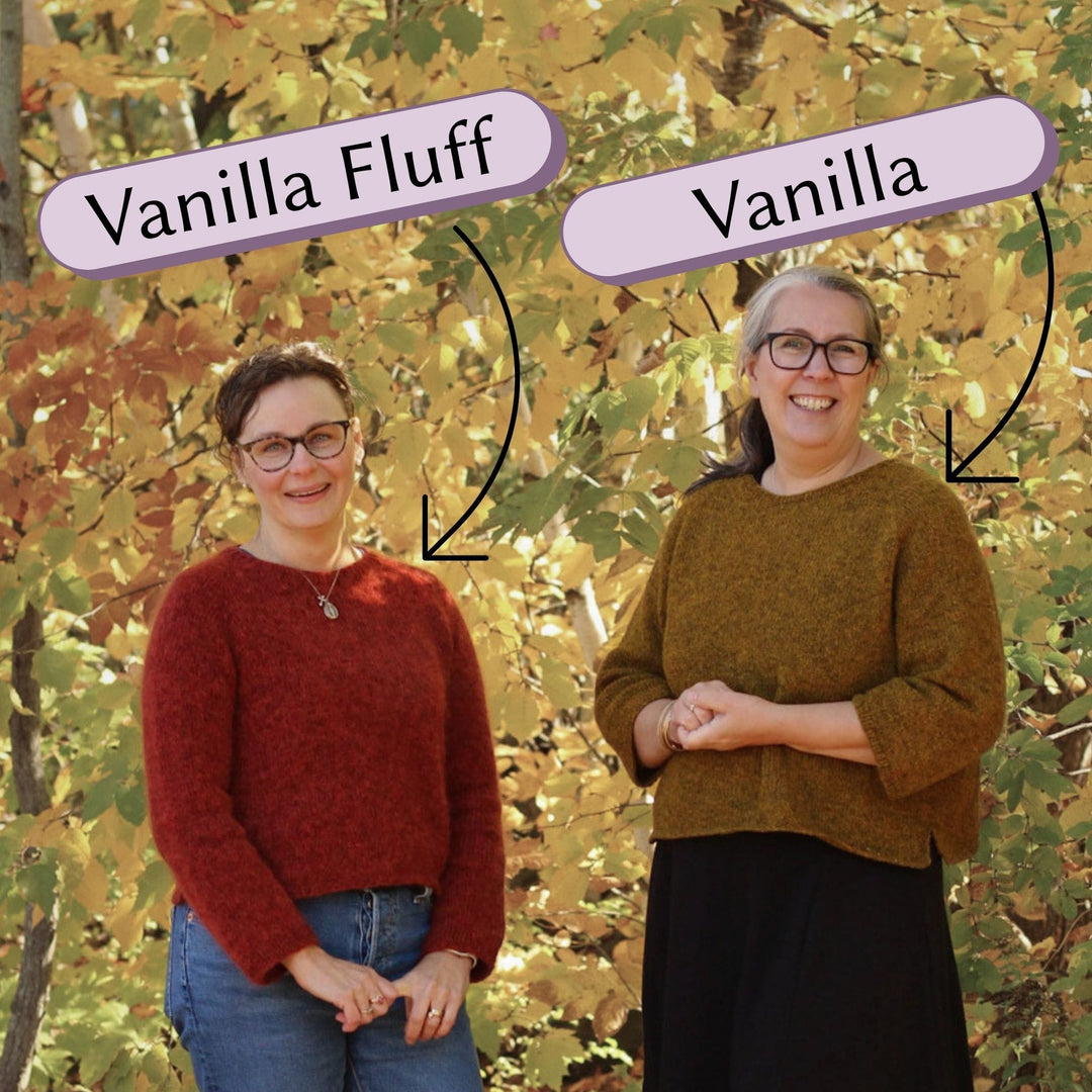 'Vanilla Fluff' worn in red color 4120 and 'Vanilla' worn in gold color 4125
