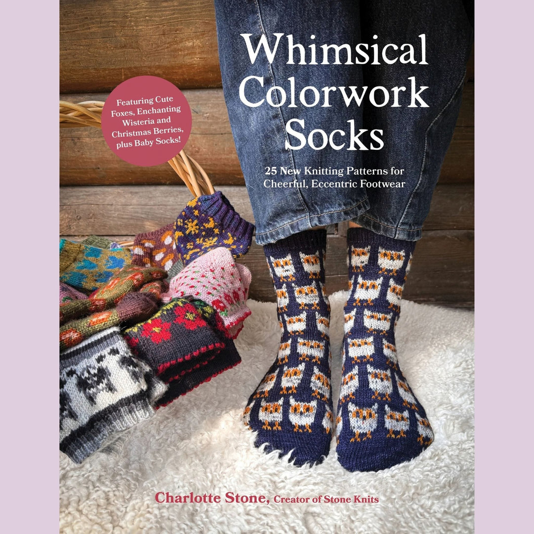 Whimsical Colorwork Socks by Charlotte Stone