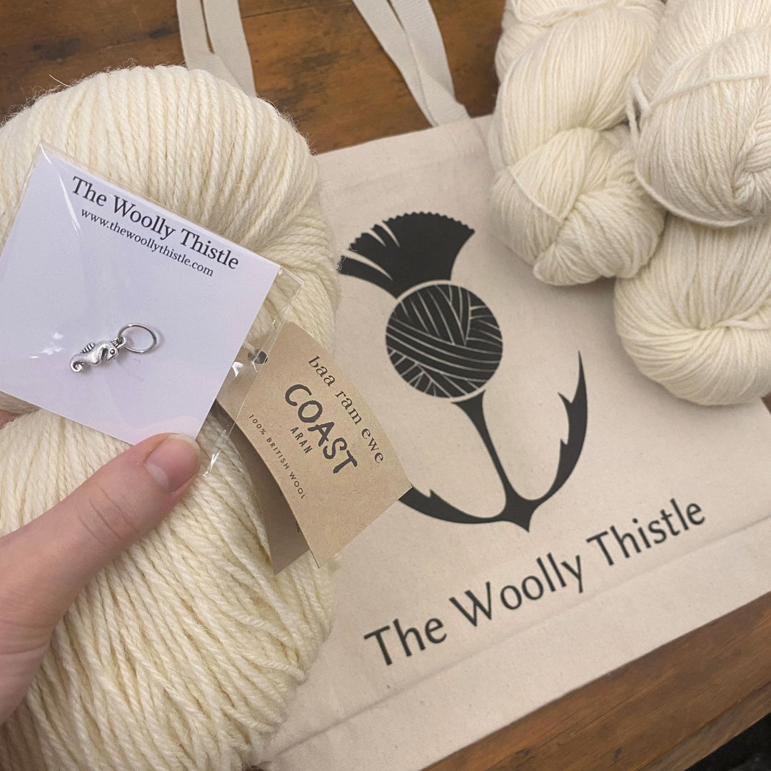 Orla Cardigan in Coast by Baa Ram Ewe