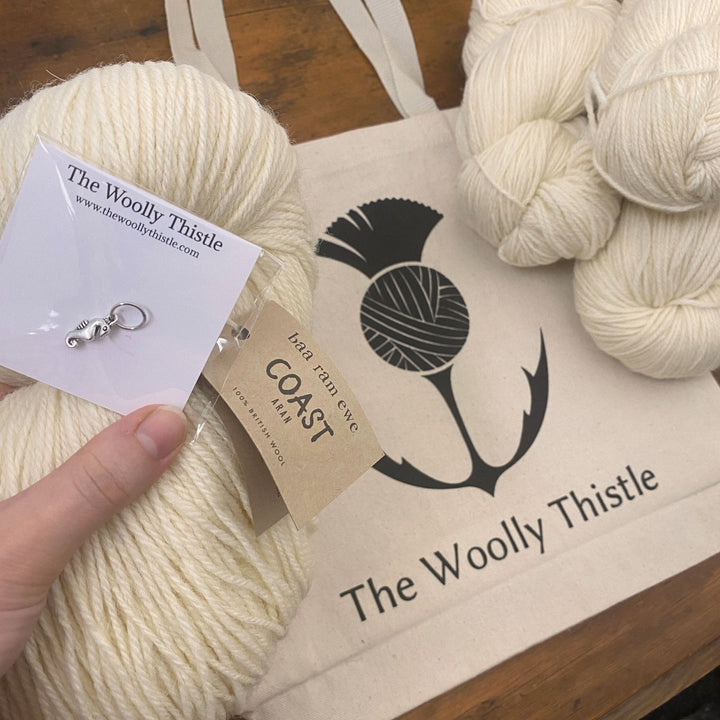 Orla Cardigan in Coast by Baa Ram Ewe