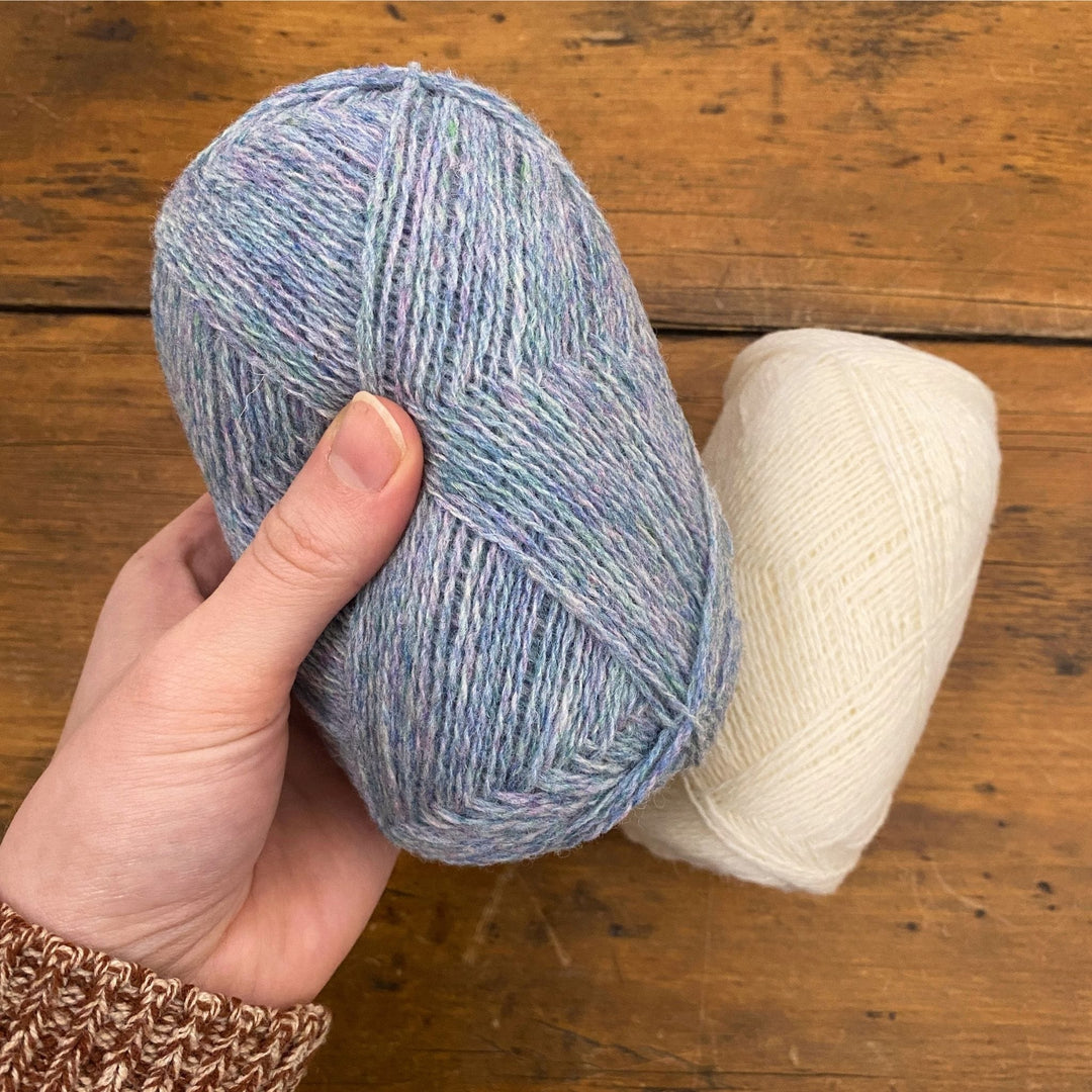 Mattie Pullover or Cardigan in Le Petit Lambswool by Kristin Drysdale
