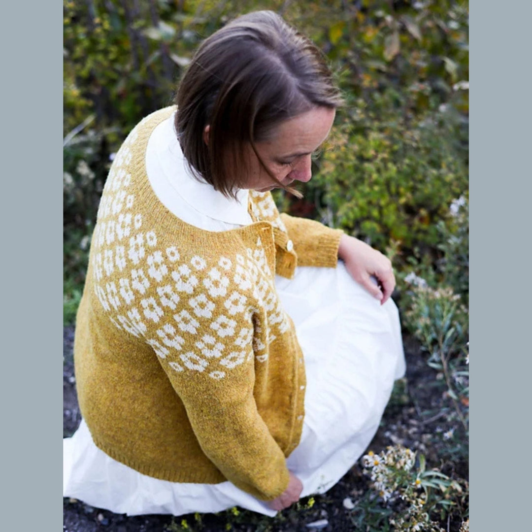 Mattie Pullover or Cardigan in Le Petit Lambswool by Kristin Drysdale