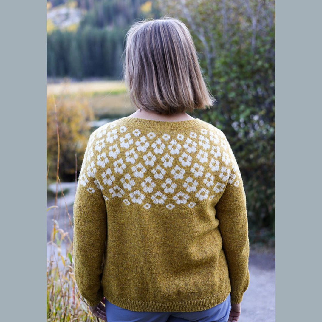 Mattie Pullover or Cardigan in Le Petit Lambswool by Kristin Drysdale
