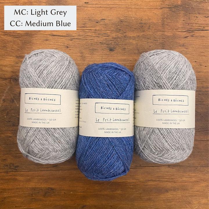 Mattie Pullover or Cardigan in Le Petit Lambswool by Kristin Drysdale