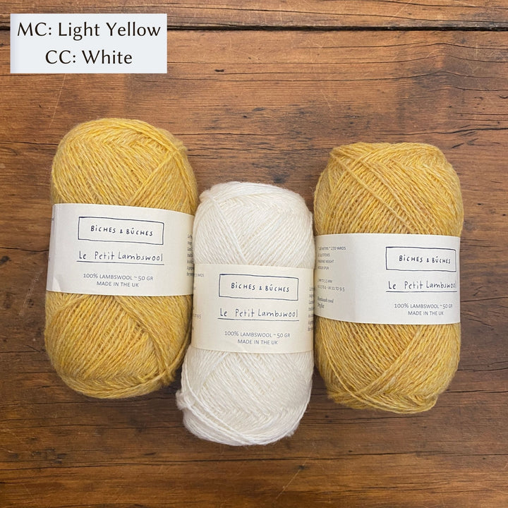 Mattie Pullover or Cardigan in Le Petit Lambswool by Kristin Drysdale