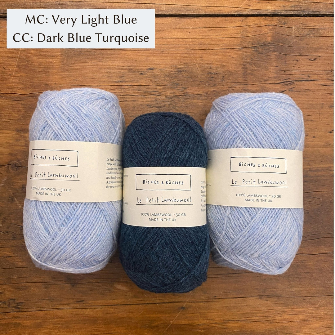 Mattie Pullover or Cardigan in Le Petit Lambswool by Kristin Drysdale