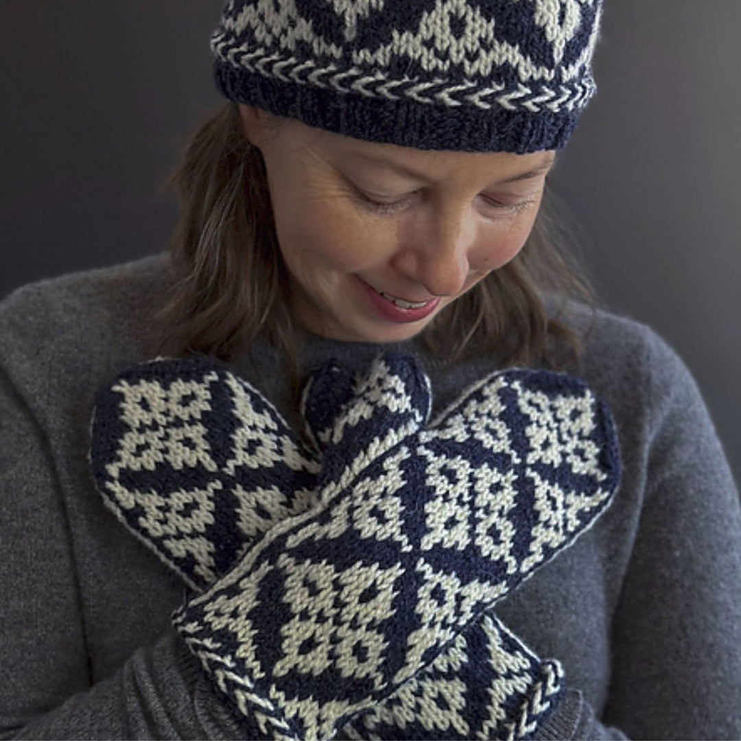 No Bad Weather Hat & Mittens by Virginia Sattler-Reimer in Briggs & Little Heritage 2ply