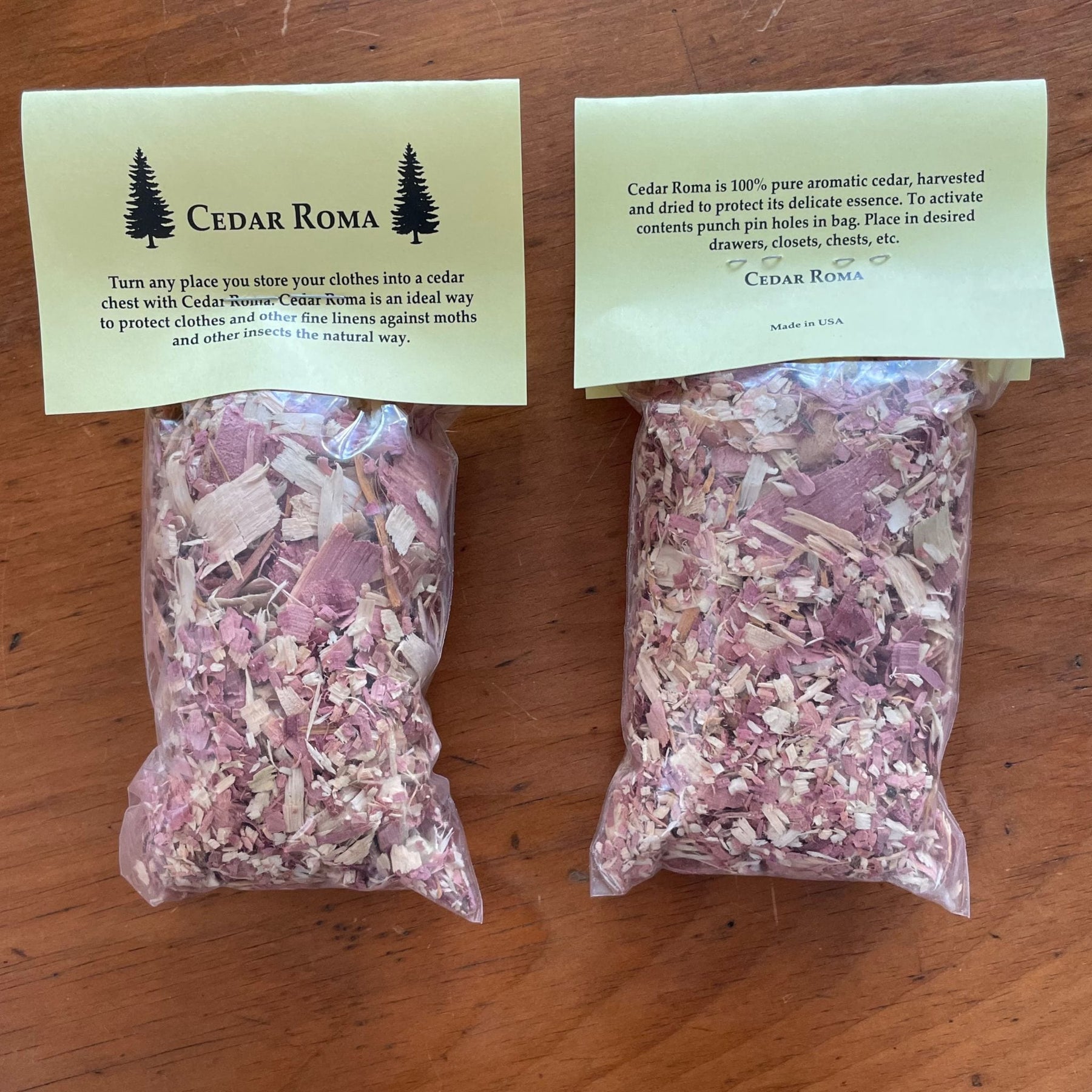 Cedar Roma, Cedar Chips Moth Repellent