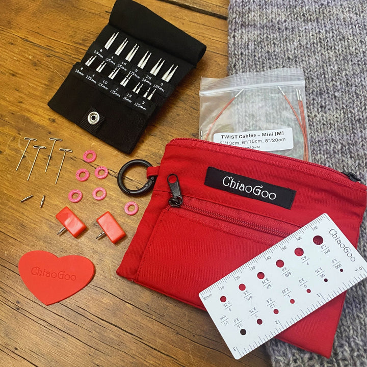 ChiaoGoo - 2" & 3" TWIST Mini/Shortie Set - US 0-3 (2mm-3.25mm)