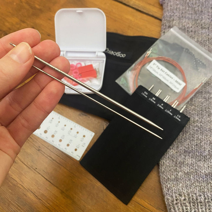 ChiaoGoo - 5" TWIST Interchangeable Needle Set Red Lace Mini US 000-1.5 (1.50mm-2.50mm)