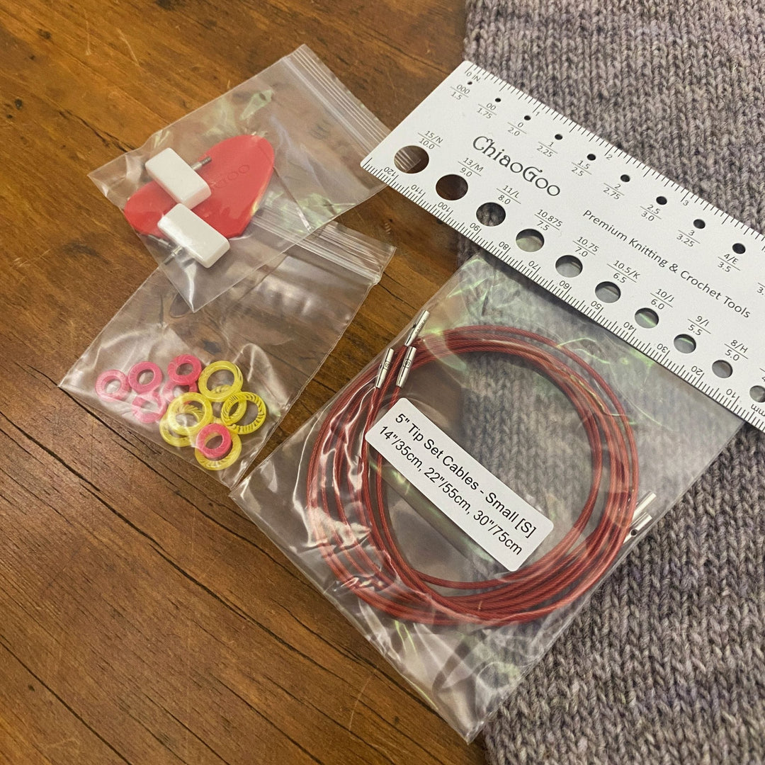 ChiaoGoo - 5" TWIST Interchangeable Needle Set Red Lace Small US 2-8(2.75mm-5.00mm