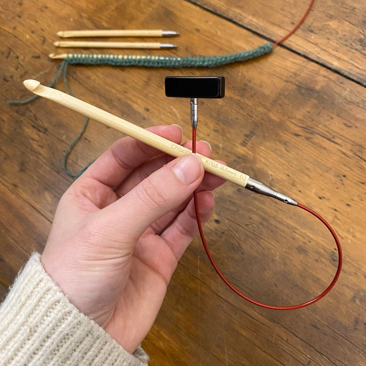 Interchangeable Tunisian Crochet Hook 5.7" T-SPIN