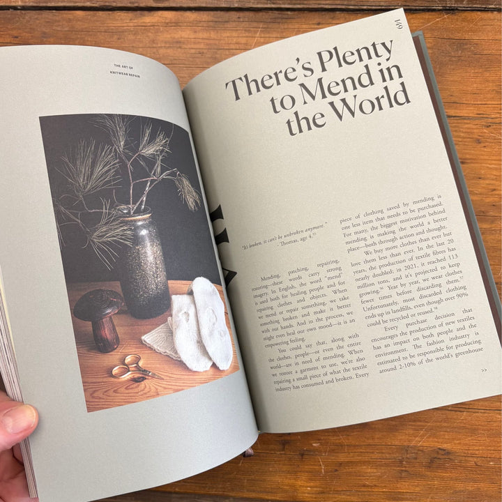 The Art of Knitwear Repair by Minttu Wikberg