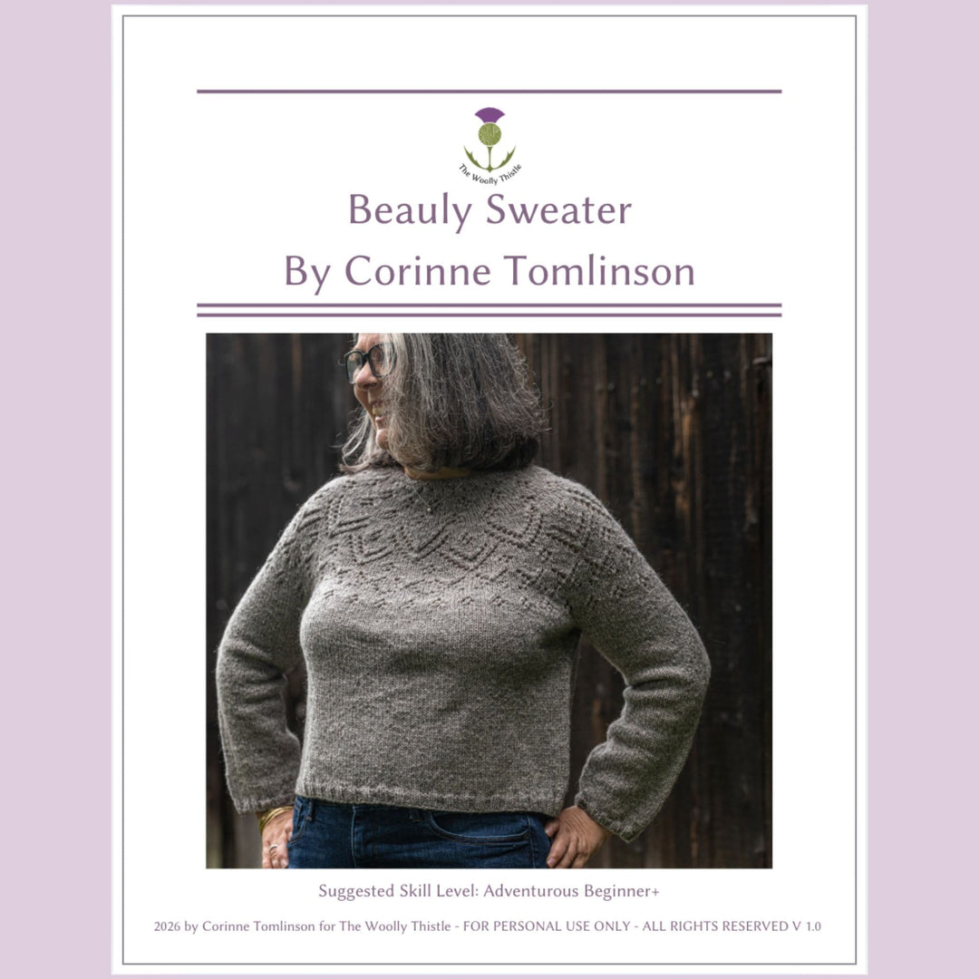 Beauly Sweater Pattern by Corinne Tomlinson (Coming Soon!)