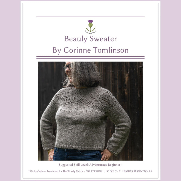 Beauly Sweater Pattern by Corinne Tomlinson (Coming Soon!)