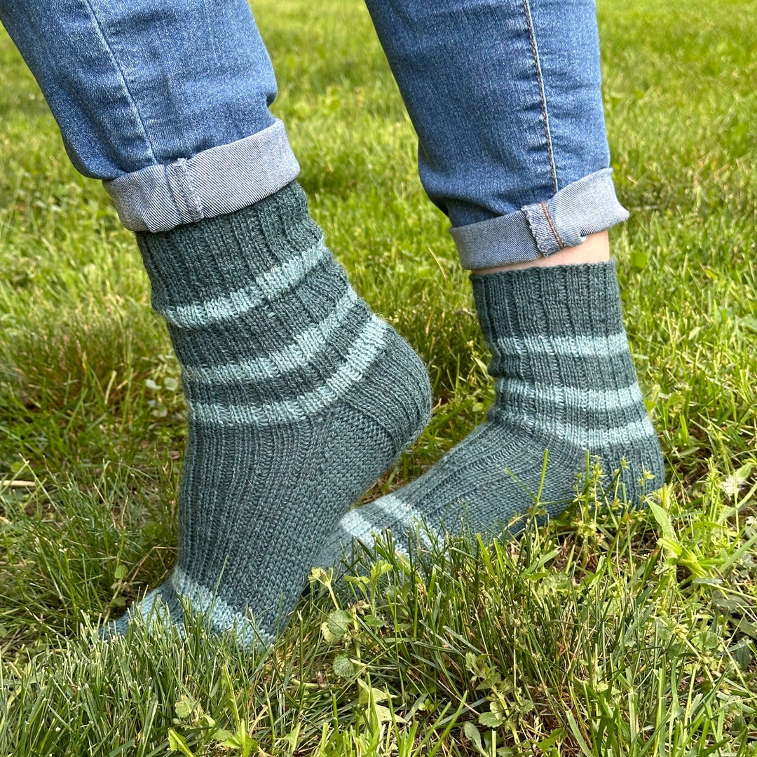 Burnside Socks Kit by Corinne Tomlinson in Rambler