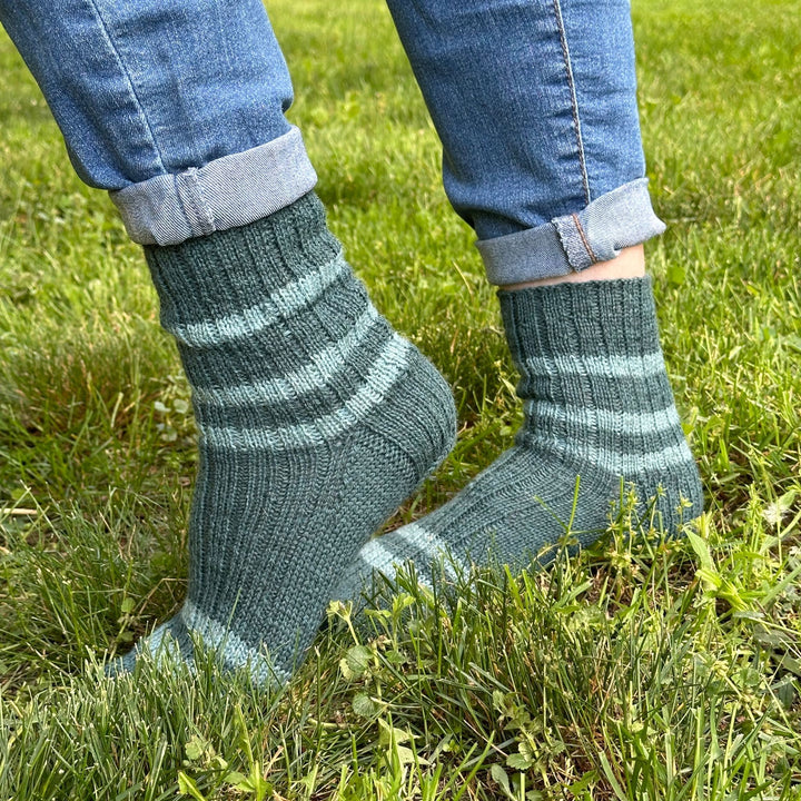 Burnside Socks Kit by Corinne Tomlinson in Rambler