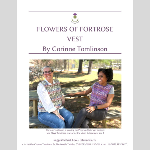 Flowers of Fortrose Vest Pattern – The Woolly Thistle