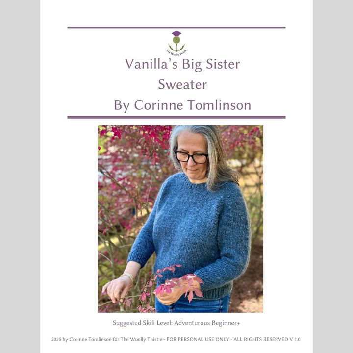 Vanilla's Big Sister Sweater Pattern by Corinne Tomlinson