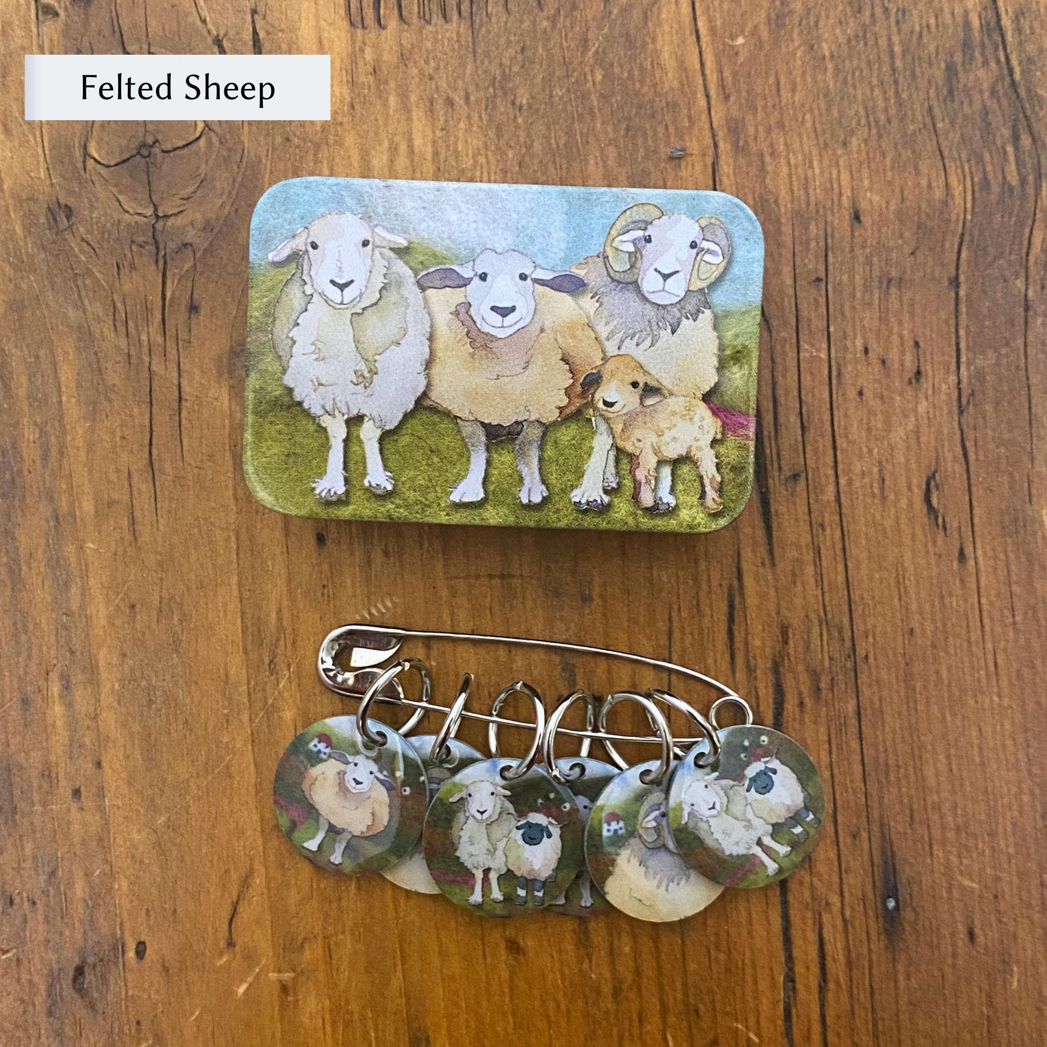 Stitch Markers in a Pocket Tin