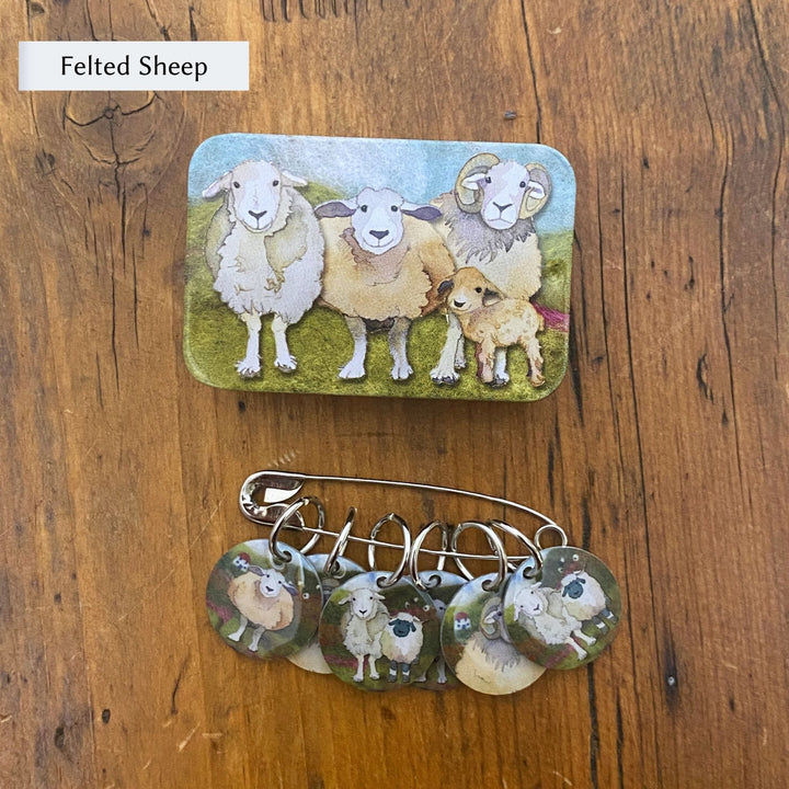 Stitch Markers in a Pocket Tin