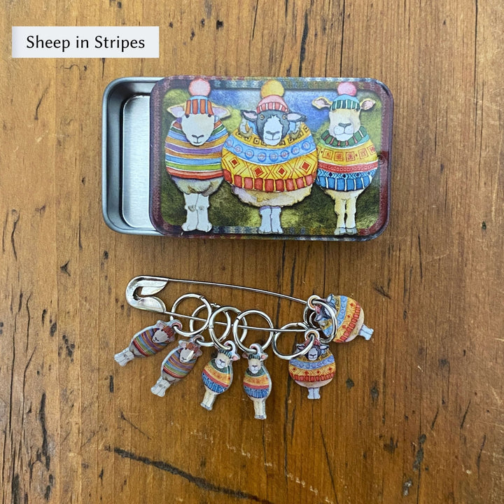 Stitch Markers in a Pocket Tin