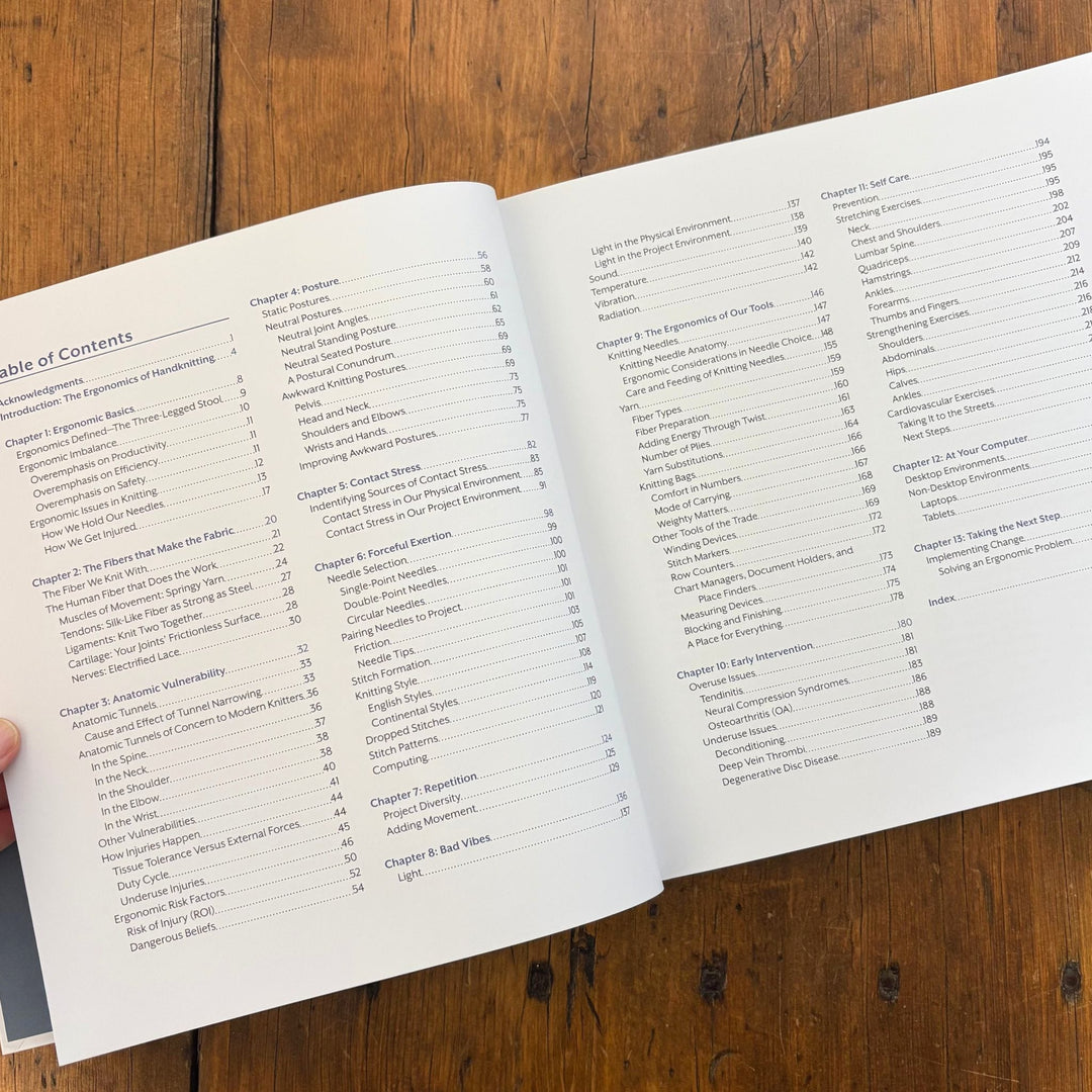 Knitting Comfortably: The Ergonomics of Handknitting by Carson Demers