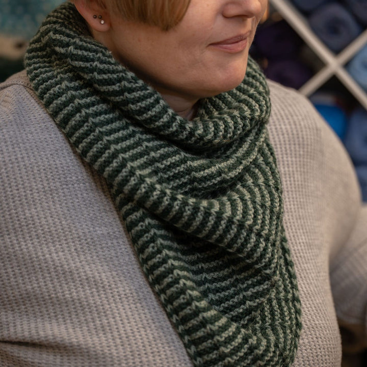 DRK Everyday Cowl by Andrea Mowry in Ériu Elements Luxury Irish Wool