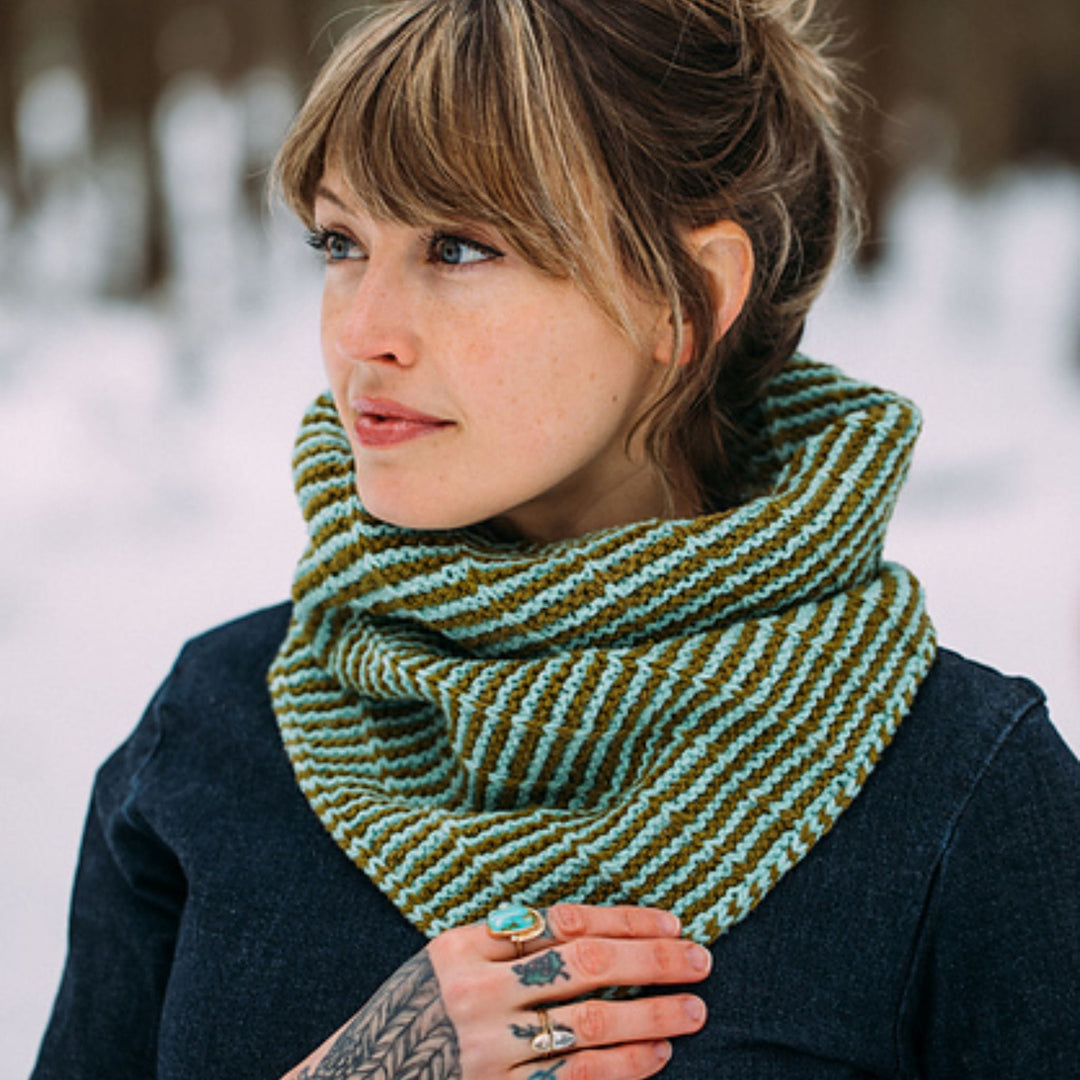 DRK Everyday Cowl by Andrea Mowry in Ériu Elements Luxury Irish Wool