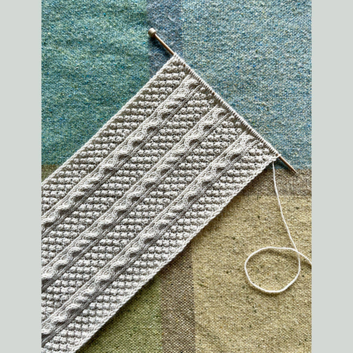 Keadeen Scarf by Ryan Daniel Koenig in Eriu Aran Traditions