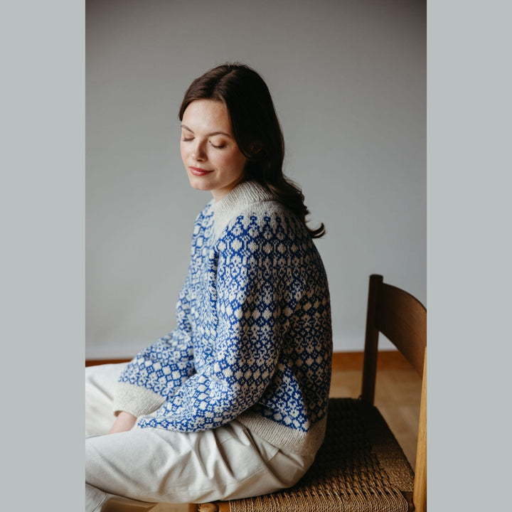 Efterår No 8 Sweater by Anne-Sophie Nørby Velling in Hillesvåg Ask