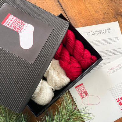Latvian Christmas Socks Kit