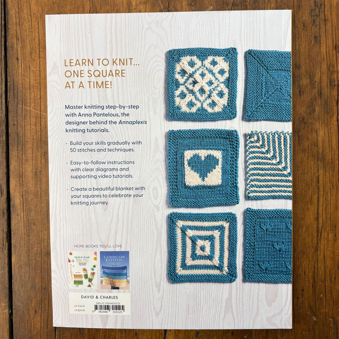 Learn to Knit in 50 Squares by Anna Panetlous