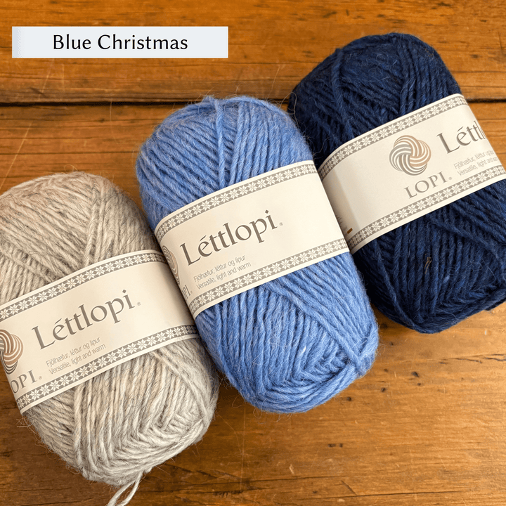 Striped Christmas Stocking in Léttlopi by Jill Schroeder for The Woolly Thistle