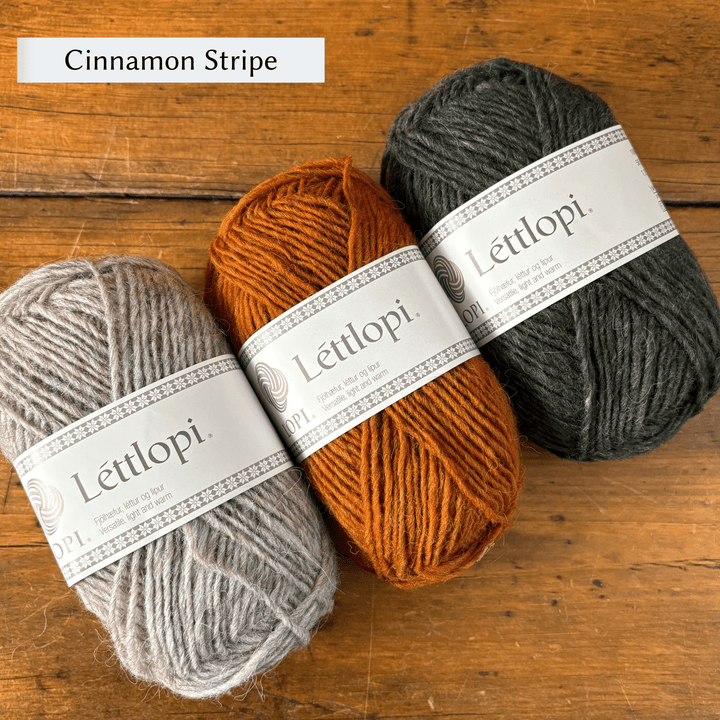 Striped Christmas Stocking in Léttlopi by Jill Schroeder for The Woolly Thistle