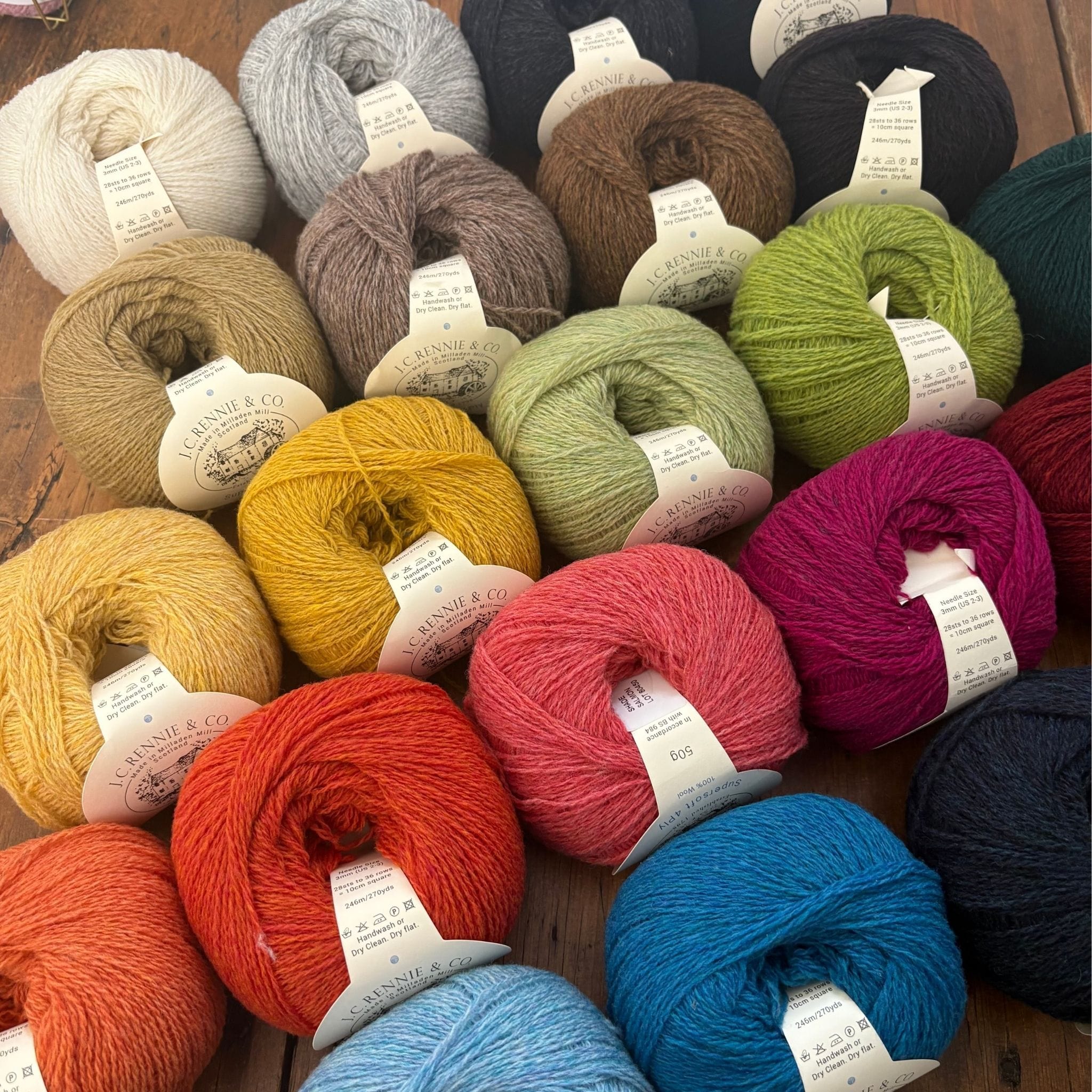 JC Rennie Supersoft 4ply – The Woolly Thistle
