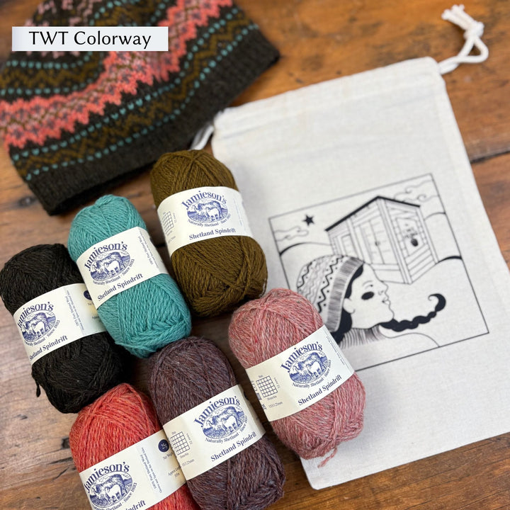 Cake Fridge Hat by Gudrun Johnston in Jamieson's of Shetland Spindrift