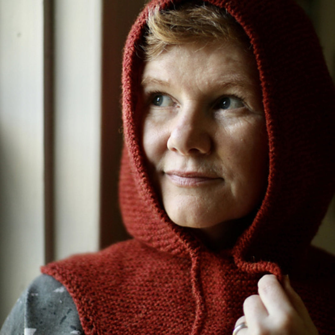 Hairst Hap Hood by Gudrun Johnston in Jamieson's of Shetland Spindrift