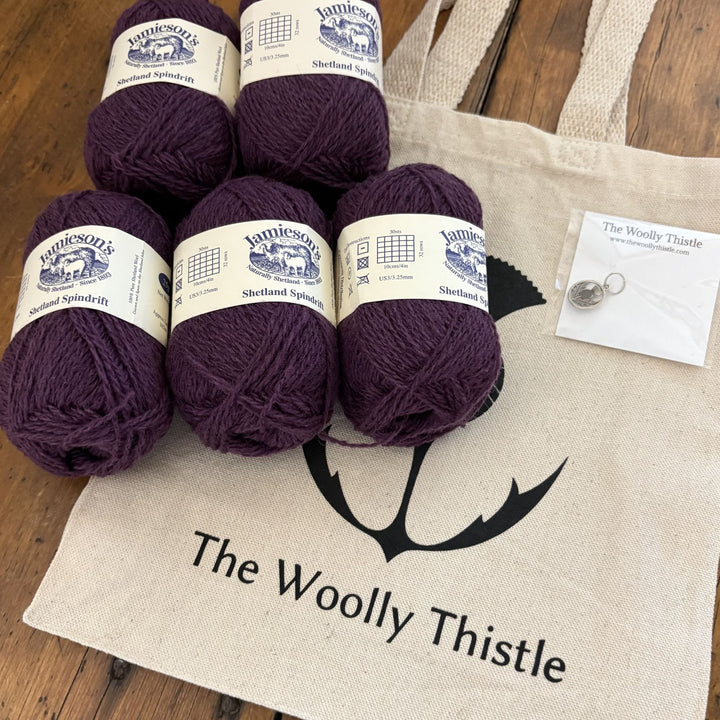 Hairst Hap Hood by Gudrun Johnston in Jamieson's of Shetland Spindrift