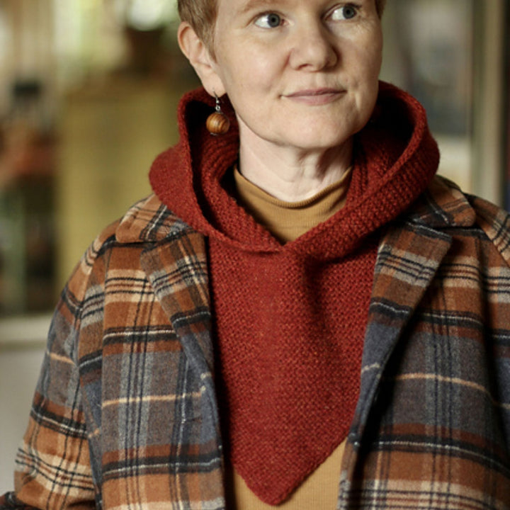 Hairst Hap Hood by Gudrun Johnston in Jamieson's of Shetland Spindrift