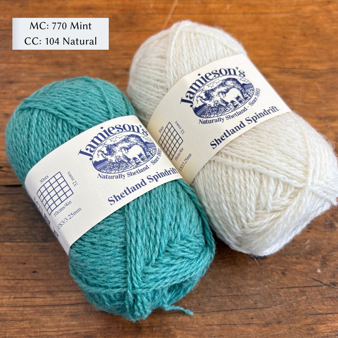 Kitten Catch Mittens by Florence Miller in Jamieson's of Shetland Spindrift