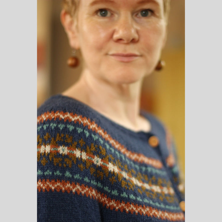 Melby Yoke by Gudrun Johnston in Spindrift